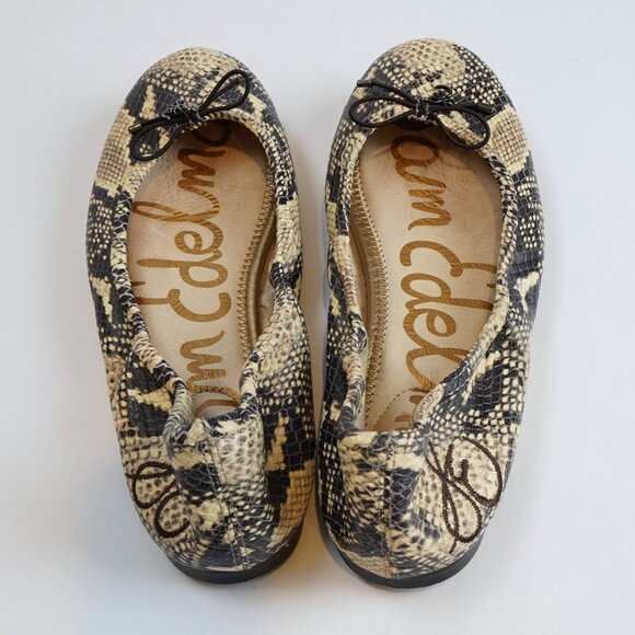 Sam Edelman Felicia Ballet Flat Snake Print - Size 8 - Picture 4 of 7